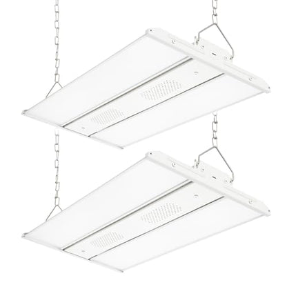 LED Linear High Bay Light 2 Pack 165W/110W/80W Power Tunable, 23100 Lumens 5000K 120-277V Dimmable 2FT, Commercial Linear Hanging Bay Lights for Warehouse Workshop Supermarket Stadium, ETL
