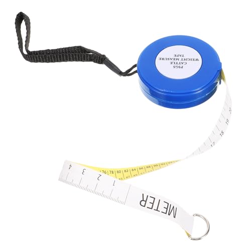 Animal Weight Tape Measure 2.5m for Cattle Pig Goat, Blue Sturdy Livestock Girth Measuring Tape for Farm Use Style