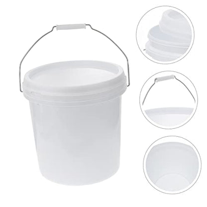 Hemobllo Food Grade Seal Bucket with Lid Multipurpose Plastic Storage Container for Pet Food Livestock Feed and Convenient Handle for and Use