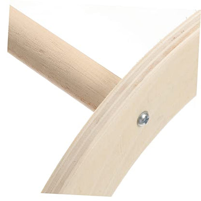 UKCOCO Natural Wooden Chicken Perch for Chick Brooder Rod Training Rack and Roosting Bar for Chicken Coop Chick for Young Birds and Poultry