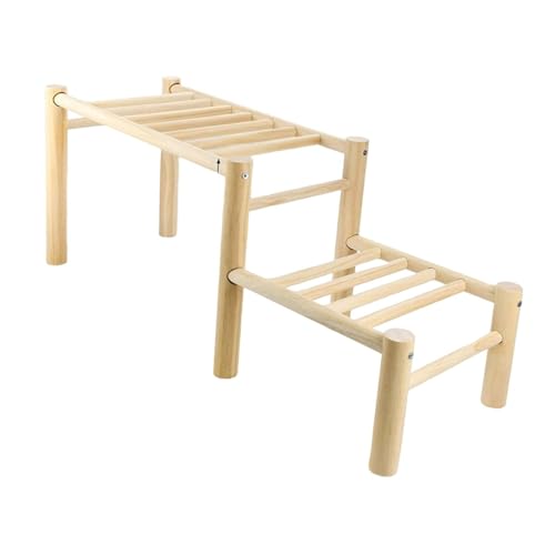Chicken Perch for Coop Roosting Bar Wooden Toy Sturdy Habitat Decor Gym Frame Standing Rack for Entertainment Training