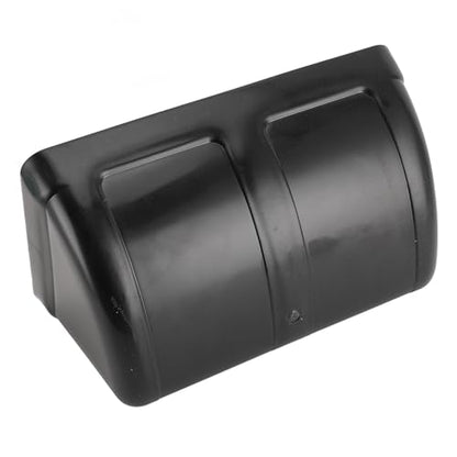 Plastic Hanging Chicken Feeder with Clips, Large Capacity, Black, 11.2x5.5 Inch - Space Saving, Durable Material, Ideal for Poultry and Livestock Feeding