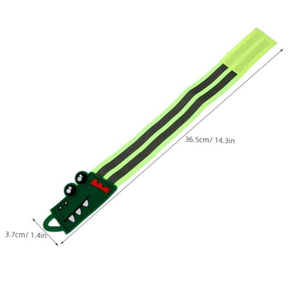 YARNOW Reflective Wrist Strap Trouser Leg Belt Elastic Band Reflective Belt Elastic Boot Bands Camping Pant Leg - color: Green