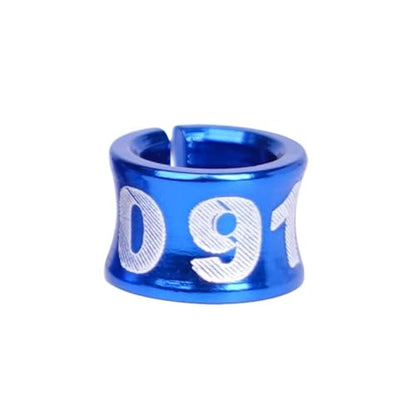 Plastic Clip Quail Leg Bands 80pcs Bird Aluminum Ring with Word ID 4/5/6/7mm Bird Ring Pigeon Foot Ring Bird Outdoor Flying Training Tool(4mm) - color: 4mm