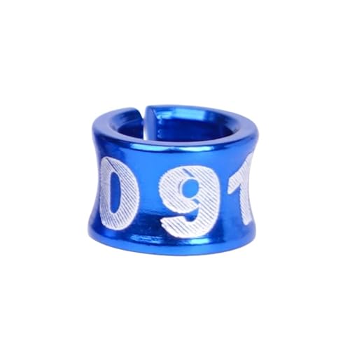 Plastic Clip Quail Leg Bands 80pcs Bird Aluminum Ring with Word ID 4/5/6/7mm Bird Ring Pigeon Foot Ring Bird Outdoor Flying Training Tool(4mm) - color: 4mm