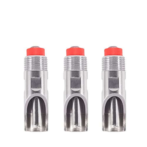 1/2" Stainless Steel Automatic Pig Nipple Water Drinker Feeder Waterer for Piglets, Growers Pack of 5pcs (type1) - size: type1
