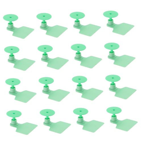 100pcs Blank Pig Ear Tags for Livestock Identification Green Animal Marking Labels for Cattle Sheep Goats and Pigs