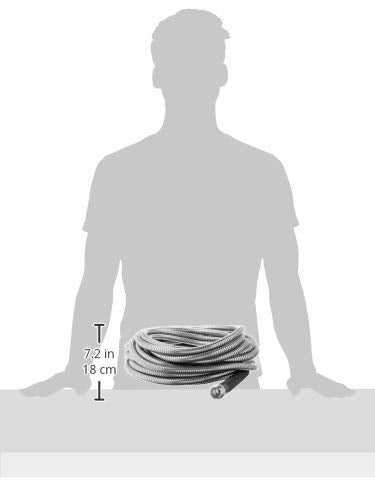 BIONIC STEEL 50 Ft Metal Garden Hose with Sprayer Nozzle,Non Kinking Stainless Steel Heavy Duty Hose 50Ft x 5/8 in. Ultra Flexible NON Expandable for Uninterrupted Water Flow,500 PSI,(Pack of 4) - size: 50' (Pack of 4)