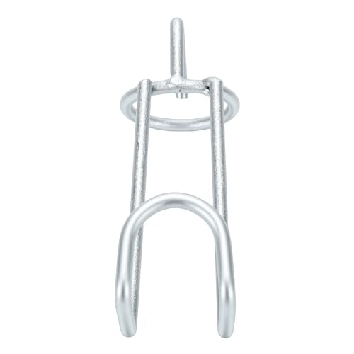2Pcs Horse Feed Bucket Hooks, Heavy Duty Metal Stall Stable Hanger for Barn Fence Livestock Accessories, with Weather Proof Coating for Equestrian Water Holder