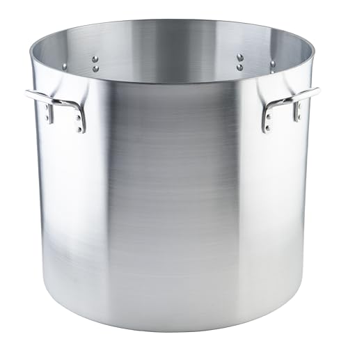 Winco ALHP-120 6.0mm Aluminum Stock Pot, 120-Quart,Medium - color: Aluminum, size: 126.8 Quarts
