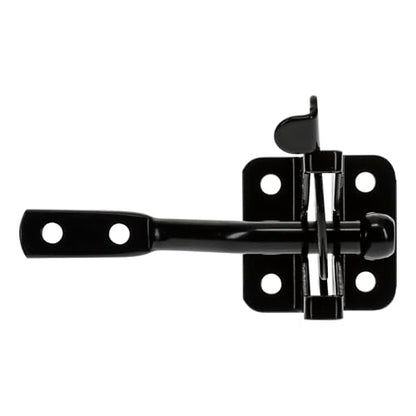 National Hardware Automatic Gate Latch, Black, 4 in Strike, Model N184-861, for Outswing Gates Doors Animal Pens (Pack of 2) - size: 1 Count (Pack of 2)
