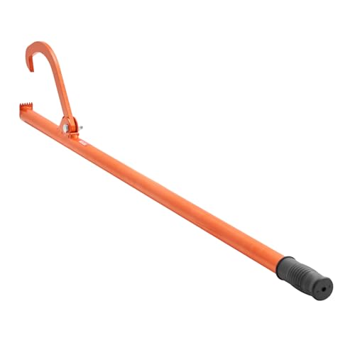 VEVOR 46.5'' Felled Cant Hook Logging Tool, Adjustable Heavy Duty Steel Log Roller, Log Lifter Timber Jack with Rubber Grip, Forestry Logging Tools for Lifting and Handling Logs up to 32" Dia - size: Cant Hook 46.5''