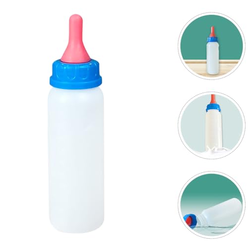 HANABASS Piglet Feeding Bottle Set 4 Pack Animal Bottle Feeder for Lambs Calves Goats Sheep and Newborn Livestock Nursing Kit for Artificial Feeding