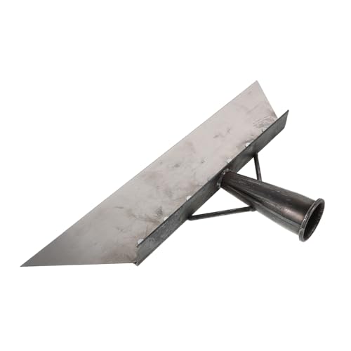 Veemoon Manganese Steel Livestock Manure Scraper and Multifunctional Garden Shovel for Farm and Barn Cleaning, 38cm Metal Dung Shovel with Heavy Duty Scraper Head for Efficient Outdoor Use