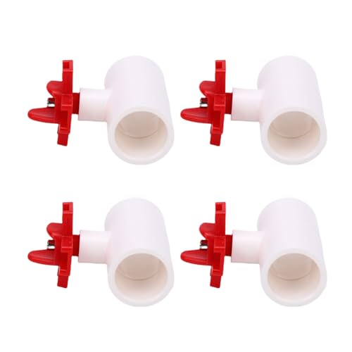Zerodis 10PCS Chicken Waterer Nipple Kits with Tee Fittings Poultry Fountains Waterers Fittings Sealing Gaskets and Tape for Automatic Poultry Watering System Leakproof Plastic Nipples