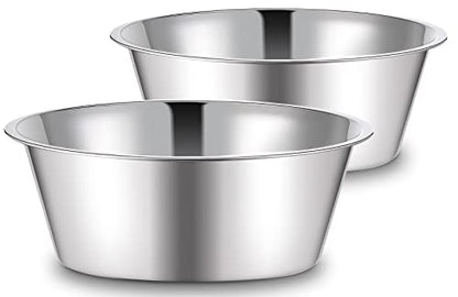 URBUDDIES 1.1 Gallon Extra Large Stainless Steel Dog Water Bowls, 2 Pack - size: 2 Pack
