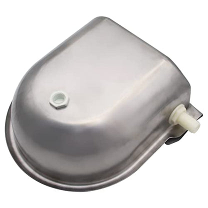 Automatic Horse Drinking Waterer Bowl,Upgrade Stainless Steel Farm Livestock Water Dispenser with Drain Hole and Float Valve for Horse,Dog, Chicken,Goat,Pig (B)