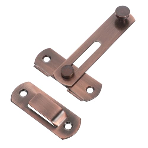 NUOBESTY Stainless Steel Pet Heavy Duty Sliding Gate Latch for Garden Gates Easy Installation Resistant Versatile Security for Cages and Enclosures Dark Brown Finish - color: Dark Brown