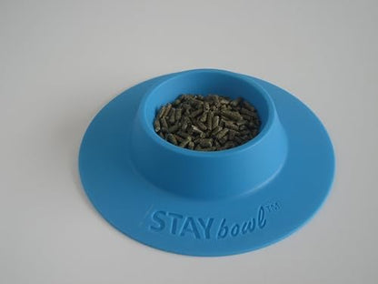 Tip-Proof Ergonomic Pet Bowl for Guinea Pig and Other Small Pets; 1/4-Cup Size; Sky Blue - size: Small 1/4 cup