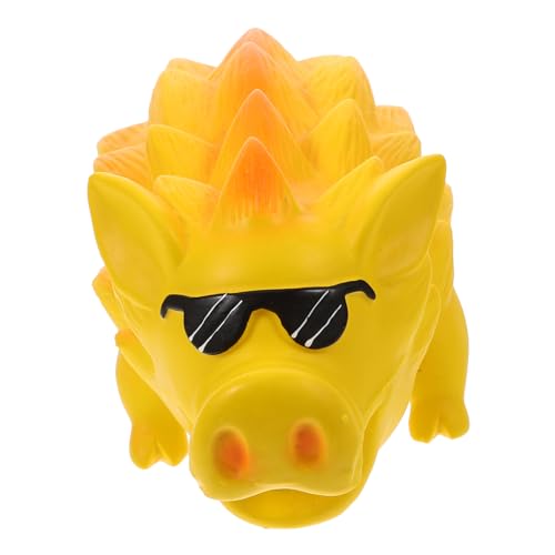 Abaodam Latex Pig Shaped Dog Chew for Puppies Interactive Teeth Grinding Plaything Safe Squeaky Pet for Large Dogs Teeth Cleaning