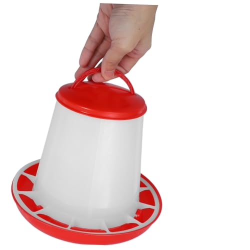 YARNOW Chicken Feeder Cover Large Capacity Automatic Feeder for Chickens Ducks Geese Reduces Waste Ensures Healthier Environment