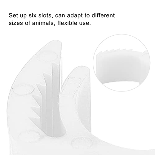 100Pcs Colorful Plastic Chicken Leg Buckle Rings, Retractable Poultry Identification Bands for Chicken Duck Bird, Safe and Material for Poultry Feeding Supplies (White (100 Pieces per Pack)) - color: White (100 pieces per pack)