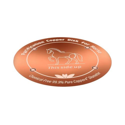Copper Waterer Cleaning Disc, All Season Livestock Water Purifier Tray Keeps Water Clean for Poultry, Dogs & Cattle - size: horse