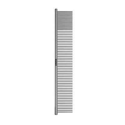 Andis 68545 Stainless Steel Pet Grooming Comb – Dematting Tool for Knots, Mats & Loose Hair Removal, 10-Inch, Professional Grooming Performance - size: 10 Inch