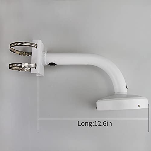 Dome Camera Universal Heavy-Duty Outdoor Security Camera Pole Mount Bracket Universal Security Camera CCTV Security Camera Mount Bracket (1 Pack)(30mm-200mm)