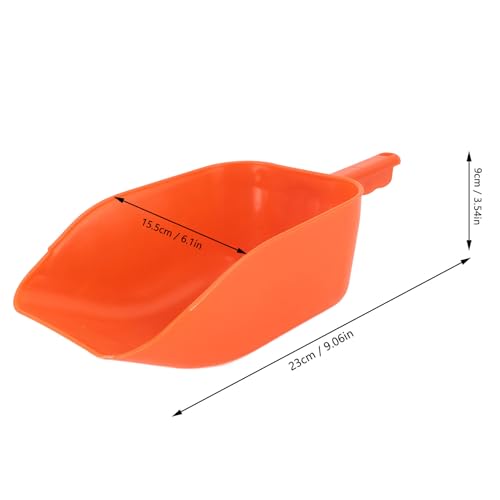 Plastic Feed Scoop 3 Pack | Sturdy Handheld Feed Shovel for Livestock/Poultry/Horses | Resilient & Water - Feeding Tool with Ergonomic Handle