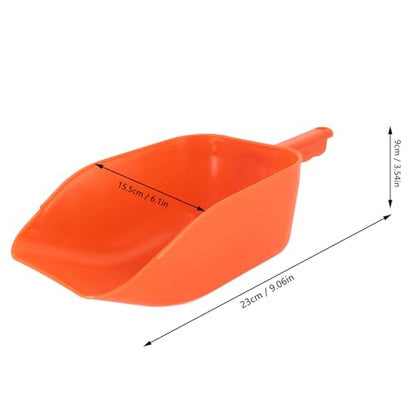 Plastic Feed Scoop 3 Pack | Sturdy Handheld Feed Shovel for Livestock/Poultry/Horses | Resilient & Water - Feeding Tool with Ergonomic Handle