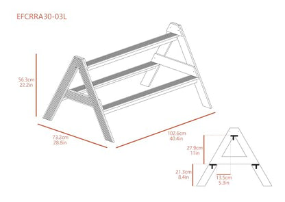 New Age Pet ECOFLEX Restful Roost Chicken Perch Large Ergonomic, Easy Clean, Moisture & Odor Resistant Eco-Friendly Roosting Bar for Coops, Supports Up to 12 Birds - size: A Frame Large