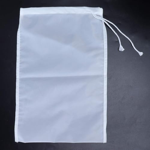 2 Pack Nut Milk Bag, Strainer Bag Tea Filter Bags Food Strainer Reusable Food Filter 300 Mesh Fine Mesh Strainer for Straining Almond Soy Cold Brew Coffee Bag Cheese Cloth for Milk