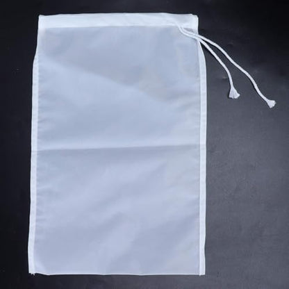 2 Pack Nut Milk Bag, Strainer Bag Tea Filter Bags Food Strainer Reusable Food Filter 300 Mesh Fine Mesh Strainer for Straining Almond Soy Cold Brew Coffee Bag Cheese Cloth for Milk