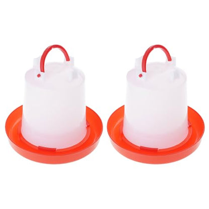 Spill Feed Set Poultry Trough Waterer for Small Scale Livestock Care Treat Feeding Tool Backyard Chicken Supplies Chicken Accessories Poultry Feeding - color: Style1