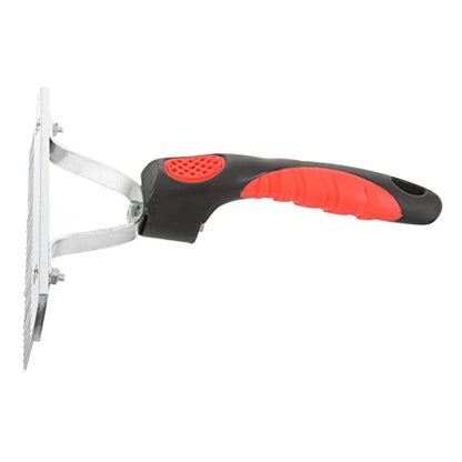 Healifty Durable Horse Fur Cleaning Comb with Rubber and Materials Resistant Grooming Rake and Livestock Stable Design for Shedding and Dirt Removal