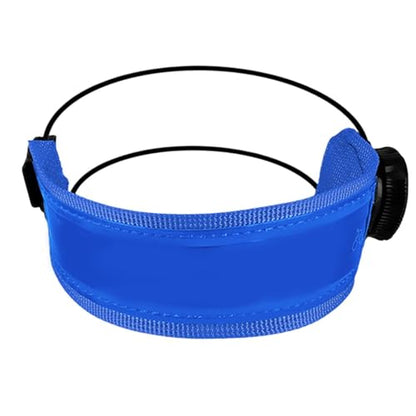 Bike Pants Strap - Reflective Cycling Cuff, Night Riding Band, Adjustable Ankle Wrap, Safety Visibility Gear, Daily Commute Use, Trail Running Walking, City Road Support improving Safety During - color: Blue