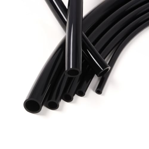Silicone Tubes,9.84Ft 9/32" ID×23/64" OD (7mm×9mm) Black Food Grade Silicone tubing,For Food Grade Soft Milk Beer Drink,Home Brewing Wine making, Engine,Fish Tank Air Pump - color: Black, size: 7mm×9mm