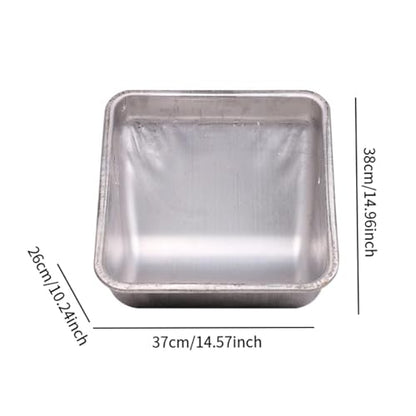 Pig Trough Stainless Steel Sow Feeder Fodder Tray Heavy Duty Pig Waterer Bucket Pet Poultry Pig Feeding Bowl Pig Feeder Bowl, Thickened