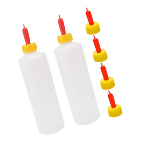 POPETPOP 2sets Small Animal Feeding Bottle Goat Milk Replacement Puppy Milk Feeder