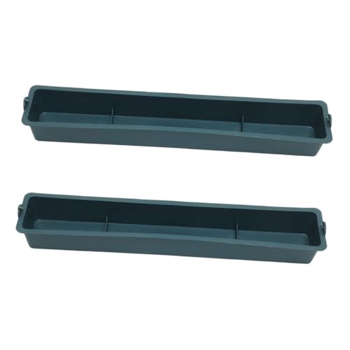 Totority 2pcs Plastic Spill Trough Livestock Feeder Chicken Feed Trough for Mice Chicken Water
