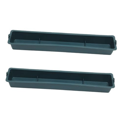 Totority 2pcs Plastic Spill Trough Livestock Feeder Chicken Feed Trough for Mice Chicken Water