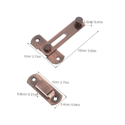 Artibetter Stainless Steel Pet Heavy Duty Flip Latch Safety Door Lock for Wooden Fences Theft Design Rustproof Farm Gate Latch for Secure Closure and Wide Compatibility