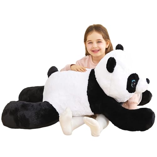 IKASA Giant Panda Stuffed Animal Plush Toy,30" Large Cute Jumbo Soft Toys,Huge Big Size Plushy Fluffy Fat Oversized Plushie,Gifts for Kids Girls - style: Panda
