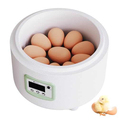Egg Hatching Incubator,9 Eggs Automatic Incubators and Temperature Humidity Display,Digital for Chicken Quail Duck