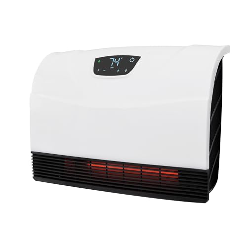 Heat Storm HS-1500-PHX-WIFI Infrared Heater, Wifi Wall Mounted - color: White, style: White Wi-Fi -Wall mounted Only