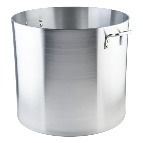 Winco 6.0mm Aluminum Stock Pot, 100-Quart - color: Aluminum, size: 105.7 Quarts