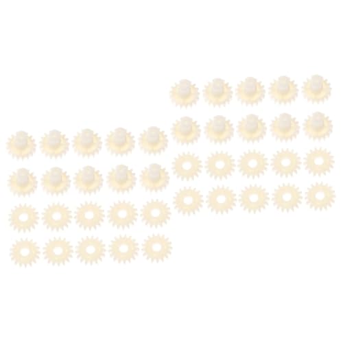 Mipcase 20pcs Engine Reversible Gears for Turning Motor Essential Farming Equipment Accessories for Incubators Low Noise Lightweight Convenient Installation for Poultry Eggs - color: Beigex2pcs, size: 2.3X2.3cmx2pcs