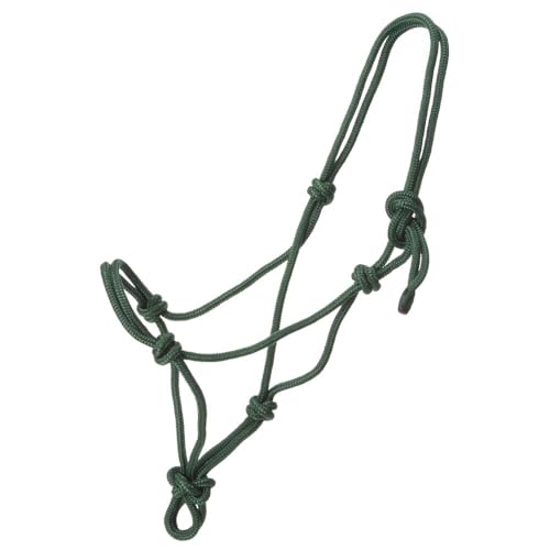 Tough1 Miniature Poly Rope Halter - color: Hunter Green, size: Medium