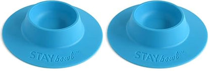 Tip-Proof Ergonomic Pet Bowl for Guinea Pig and Other Small Pets; 1/4-Cup Size; Sky Blue (Pack of 2) - size: Small 1/4 cup (Pack of 2)